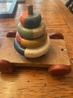 Colorful Wooden Antique Vintage Children   s Pull Toy