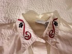 Disney Store 101 Dalmatians Vintage Embroidered Button Down Shirt White Xl