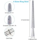 Ring Sizer Measuring Tool Set   4-size Aluminum Mandrel  27 Pcs Metal    