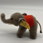 Vintage Steiff Baby Elephant Mohair- 3  Tall  Ear Button 0500-07 Euc