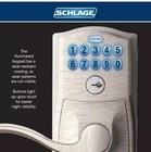 Camelot Satin Nickel Electronic Door Lock With Accent Door Lever