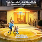 168 Led Solar Power Pir Motion Sensor Wall Light Outdoor Security Garden Lamp Us