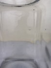 Vtg Antique Clear Glass Square Cannister W  Lid Apothecary Jar 10 5 8  Farmhouse