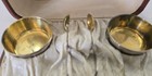 Vtg Gorham Sterling Silver Set Of 2 Salt Cellars   Spoon In Gift Box