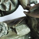    the Silent Trail    Chilmark Pewter Sculpture By Don Polland Native American