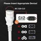 Lot 3 Prong Ac Power Cord Cable Pc Computer Monitor Electrical Cable Universal