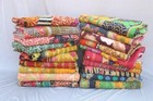 Vintage Reversible Kantha Quilt Indian Blanket Handmade Wholesale Lot 10pc Throw