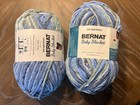 2 Skeins Lovely Blue Yarnspirations Bernat Baby Blanket