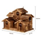 Extra Large Birdhouse For Outside 2in1 Bird House bird Feeder outdoor 5 Hole Lar