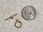 Hand Made Solid 14kt Yellow Gold Toggle Clasp Finding