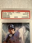 2015 Topps Triple Threads Sapphire  100 Derek Jeter  25 Psa 10 Hof Yankees Pop 3