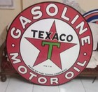 Texaxo Motor Oil Porcelain Enamel Heavy Metal Sign 42 Inches Double  Side