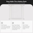 Balancefrom Walk-thru Safety Gate For Baby And Pets  29 1-33 8 w  30 h  White
