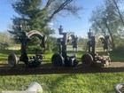  3  Antique High Hat Bulasky Style Straw Braid Chainstitch Sewing Machines