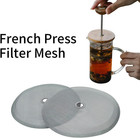 4 Pcs French Press Replacement Filter Screen 4 Inch Reusable 304 Stainless Steel