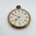 Vintage Waltham Premier 8 Day Brass Wind Up Car Clock Mechanical Not Working