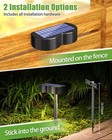 2-in-1 Solar Lights Outdoor 8 Pack With Ground Stakes  Rgbww 10 Fixed Colors    
