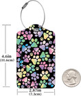 2 Pcs Luggage Tags For Suitcase  Cute Unique Pu Leather Travel Bag Tag With Priv