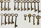 Lot Of 20 Old Vintage Antique Skeleton Keys