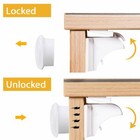 Magnetic Cabinet Locks Adhesive Child Safety Baby Proofing Cabinets No Drilling