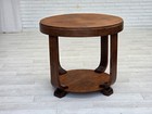 1950s  Danish Artdeco Coffee Table With Shelf  Oak Wood 