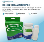 Tub Cast Roll On Bathtub Refinishing Kit By Ekopel     Primer   Top Coat Included