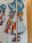 Vintage Holly Hobbie Doll Fabric Panel Pattern Set Of 2 Large And 3 Small