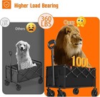 All-terrain Foldable Shopping Cart - Heavy-duty  Portable  360lbs Load Capacity