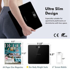 Digital Bathroom Scale 330 Lb Lcd Body Weight Accurate Black