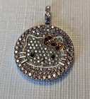 Hello Kitty Sanrio Sterling Pendant Nwot Qvc Diamonique Very Rare Pink   Wht