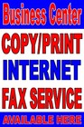 Business Center Copy Print Fax Internet Advertising Poster Sign 24  X 36 