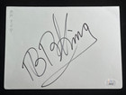 Bb King Signed Large Album Page Jsa Coa Bold Auto Blues Guitarist Singer Z1287