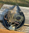 St  Croix Forge O-pony Cowboy Horseshoe Sunflower Wheat Decorative Metal -rare-