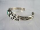 Antique 1930 s Fred Harvey Era Navajo Sterling Silver Royston Turquoise Bracelet