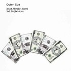 1g Mylar Bags Smell Proof Hundred Bill Design Matte Stand Up Zip Seal Bag