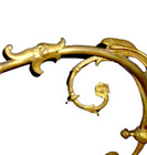Antique Large French Gilded Bronze   Brass Chandelier 3 Winged Dragons Chimeras