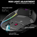 Wireless Mouse Gaming Rechargeable Optical Mouse Cordless 7 Color Led Backlit Pc
