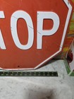 Embossed Street Sign Stop Sign 18x18 Heavy Metal Vintage Real
