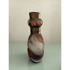 Antique Chinese Agate Snuff Bottle Copper Repairs Large  No Stopper Qing Read