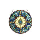Victorian Design Tiffany Style Hanging Window Panel  Stained Glass Suncatcher