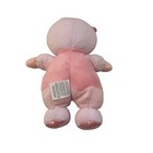 2005 Kids Preferred Pink White Baby Doll Rattle Plush Lovey Toy Hearts Blocks