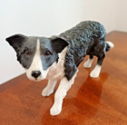Border Collie  Figurine   21cm L  X  9 5cm H    Wonderfully Realistic 