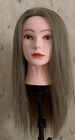 Long Fine Blond Hair Mannequin Head And Stand Hairdresser Training Cosmetology