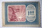 Travelstamps  1928 Argentina Airmail Stamps Scott  c18 - 1 80 Peso Mint Mnh Og