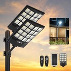 4pack Solar Street Light  Motion Sensor   Remote Daylight White Waterproof