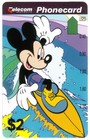 Disney s Mickey Surfing   Donald Duck In Desert 2 Different Mint Phone Card