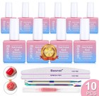 Professional Gel Nail Polish Remover 10 Pack - Fast Acting  Easy Use  Salon Qual