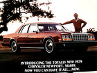 1979 Chrysler Newport Small Print Ad Red 10  X 6-1 2 