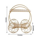 Gold 14  Cinderella Carriage 2 Tier Cupcake Dessert Display Stand Party Events