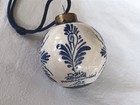 Ceramic Delft Holland Ball Ornament Windmill Handpainted 2 